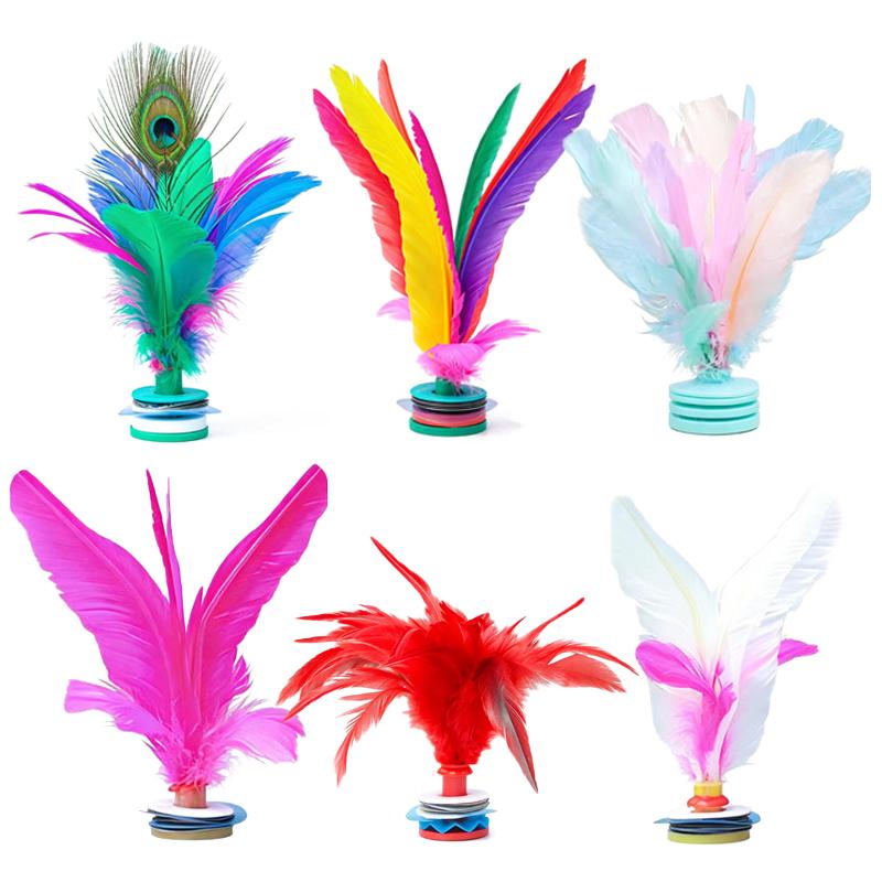 Feather Shuttlecock - 1 unidade de peteca colorida com
