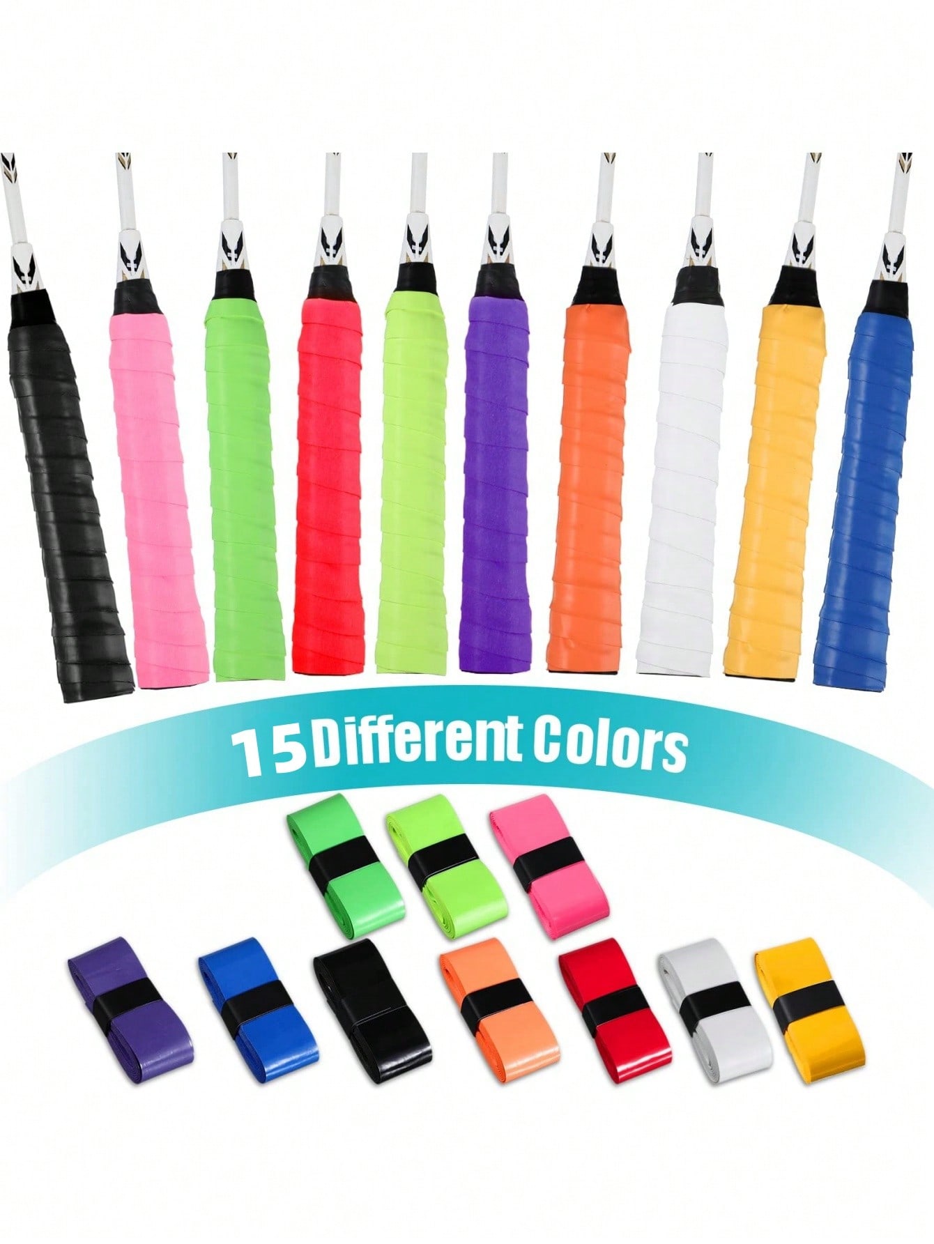 Badminton Grip - Fita de aderência PU para tênis,