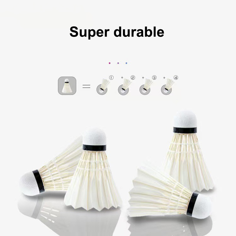 3/6 Peças de Petecas de Badmin - Badminton Shuttlecock avaliação e preço