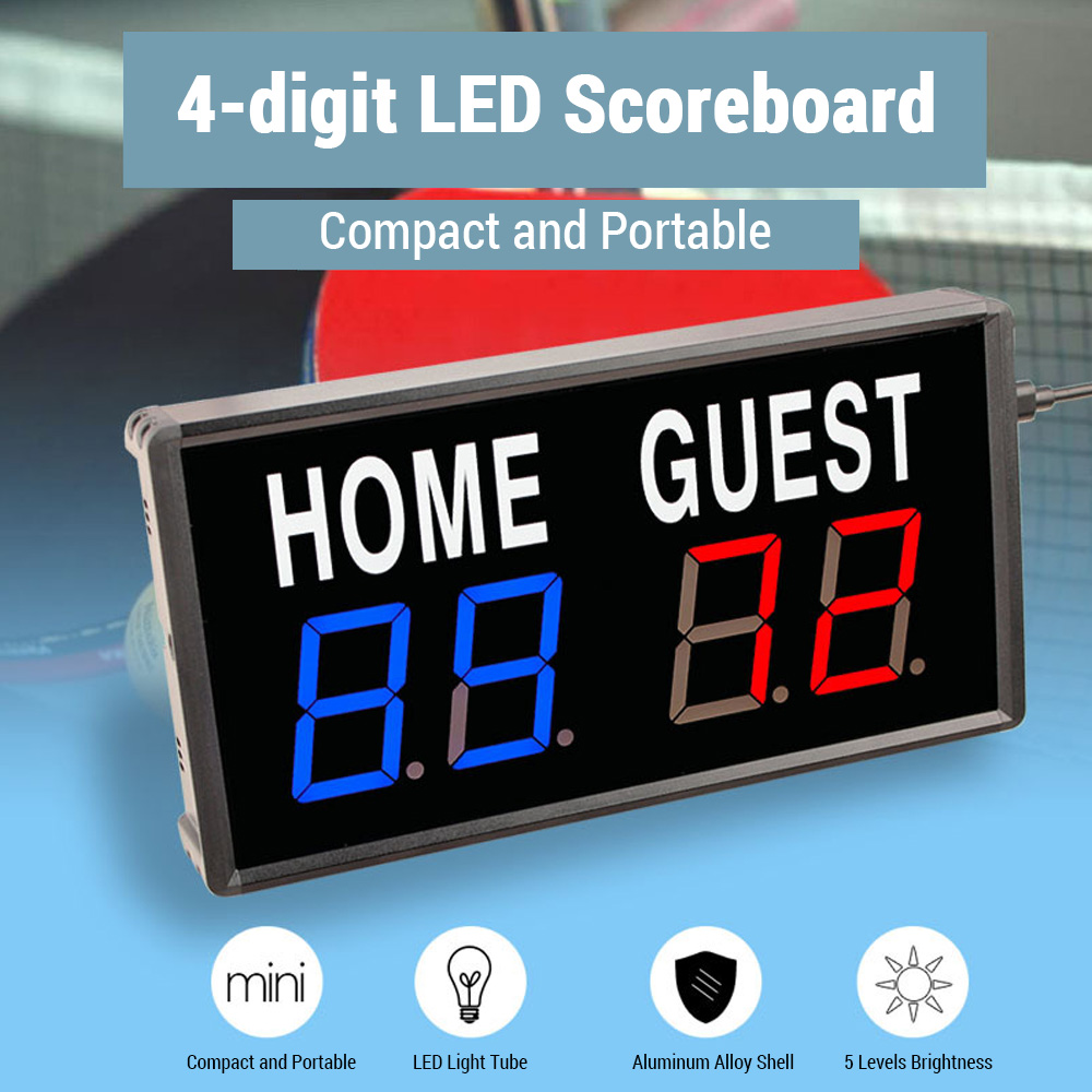 Placar Digital Portátil de 4 D - Scoreboard Digital avaliação e preço